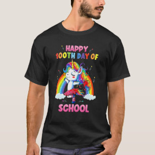 Rainbow Happy 100th Day Of School Teacher & Studen T-Shirt