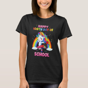 Rainbow Happy 100th Day Of School Teacher & Studen T-Shirt