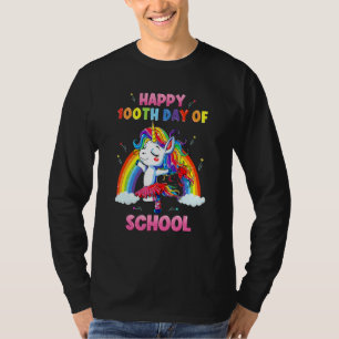 Rainbow Happy 100th Day Of School Teacher & Studen T-Shirt