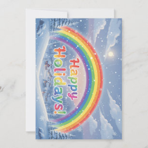 Rainbow Happy Holidays! Holiday Card