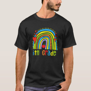 Rainbow Happy Last Day Of School 2022 6th Grade Te T-Shirt