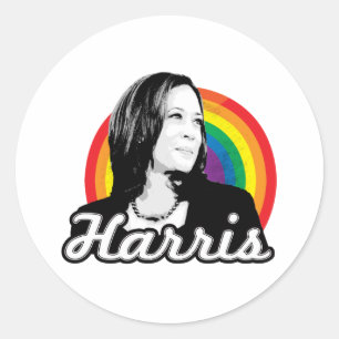 Rainbow Harris Classic Round Sticker