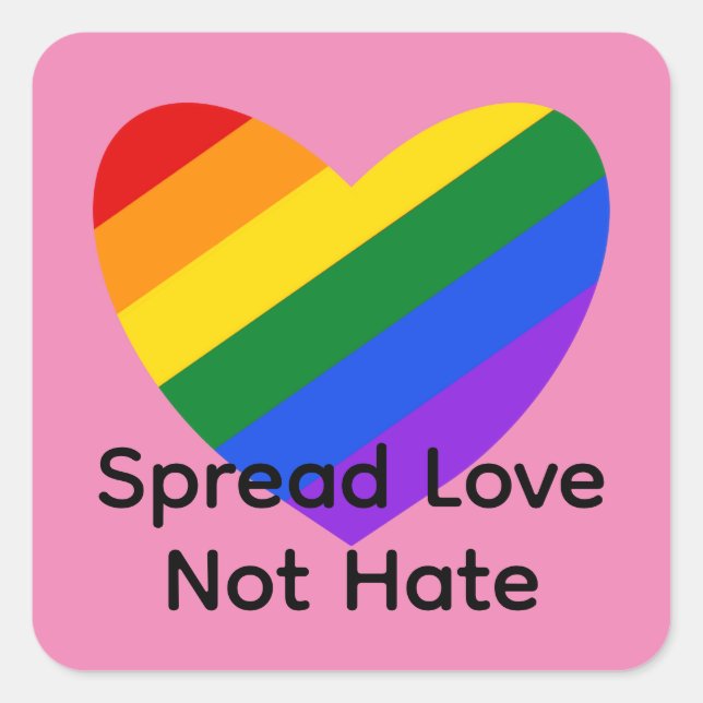 Rainbow Heart #1-2 Stickers (Front)