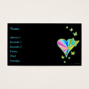 Rainbow Heart and Butterfly