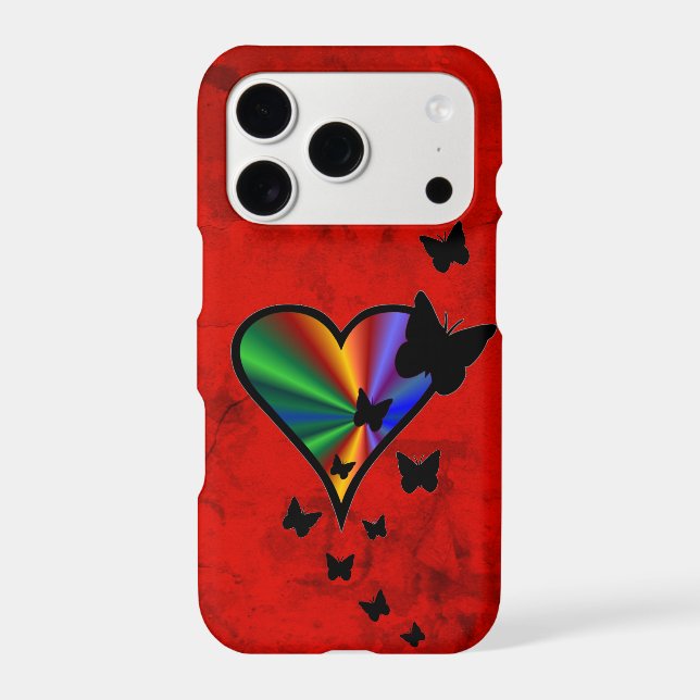 Rainbow Heart and Butterfly (Back)