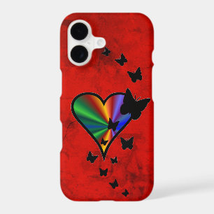 Rainbow Heart and Butterfly