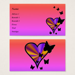 Rainbow Heart and Butterfly