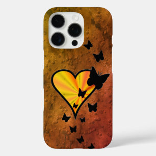 Rainbow Heart and Butterfly iPhone 16 Pro Case
