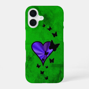 Rainbow Heart and Butterfly iPhone 16 Case