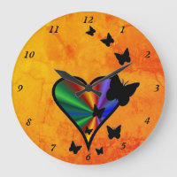 Rainbow Heart and Butterfly