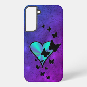 Rainbow Heart and Butterfly Samsung Galaxy Case