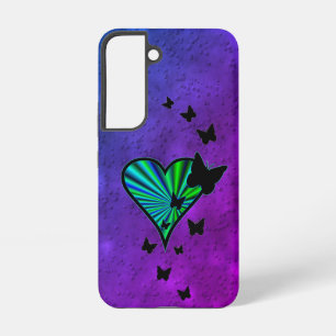 Rainbow Heart and Butterfly Samsung Galaxy Case