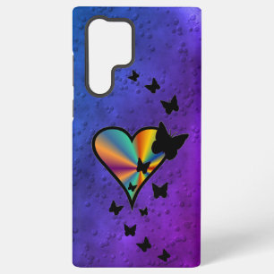 Rainbow Heart and Butterfly Samsung Galaxy Case