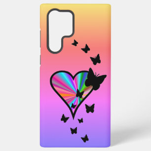 Rainbow Heart and Butterfly Samsung Galaxy Case