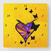 Rainbow Heart and Butterfly