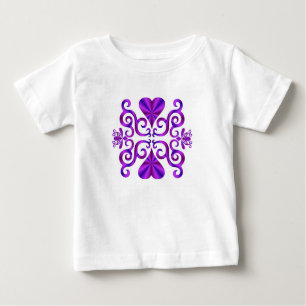 Rainbow Heart and Lily Baby T-Shirt
