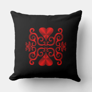 Rainbow Heart and Lily Cushion