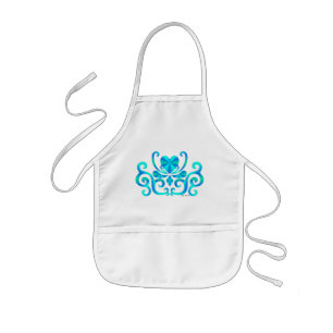 Rainbow Heart and Lily Kids Apron