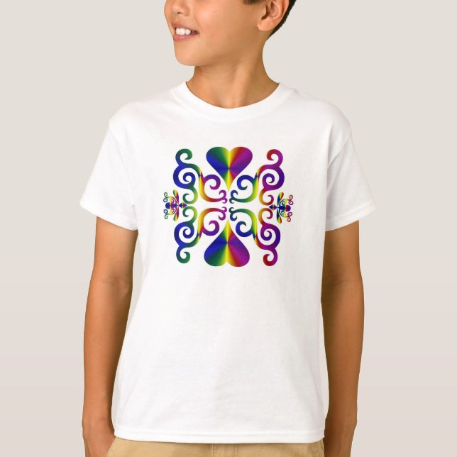 Rainbow Heart and Lily T-Shirt (Front)