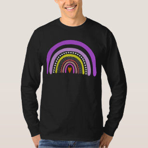 Rainbow Heart Boho Doodle T-Shirt