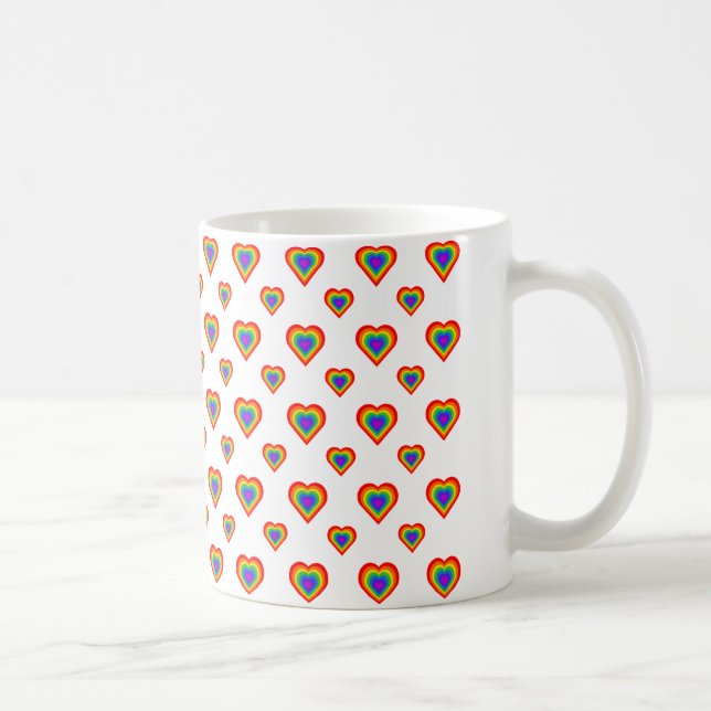 Rainbow Heart Coffee Mug (Right)
