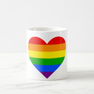 "RAINBOW HEART" COFFEE MUG