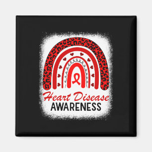 Rainbow Heart Disease Awareness In February We Go  Magnet