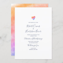 Rainbow Heart Full of Joy Wedding