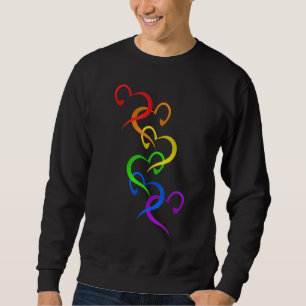 Rainbow Heart Gay Lesbian Lgbt Sweatshirt