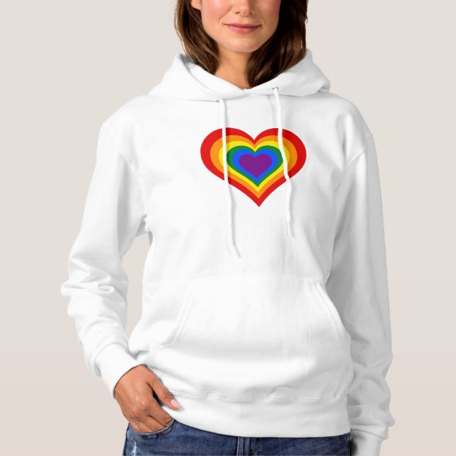 Rainbow Heart Hoodie (Front)