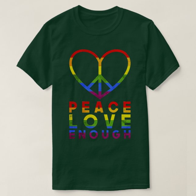 Rainbow Heart LGBT T-Shirt (Design Front)