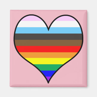 Rainbow Heart Magnet