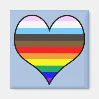 Rainbow Heart Magnet