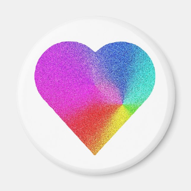Rainbow Heart Magnet (Front)