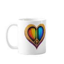 Rainbow Heart Mug