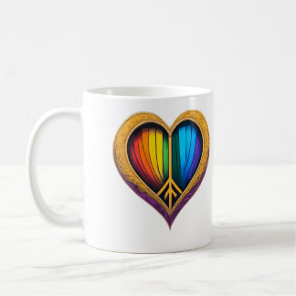 Rainbow Heart Mug