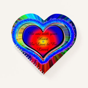 Rainbow Heart Notebook