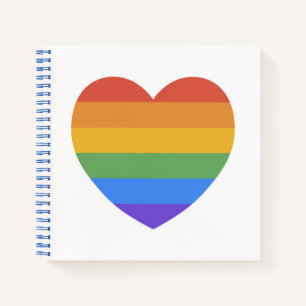Rainbow Heart Notebook