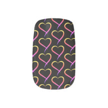 Rainbow Heart on Black