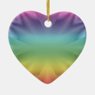 Rainbow Heart Ornament