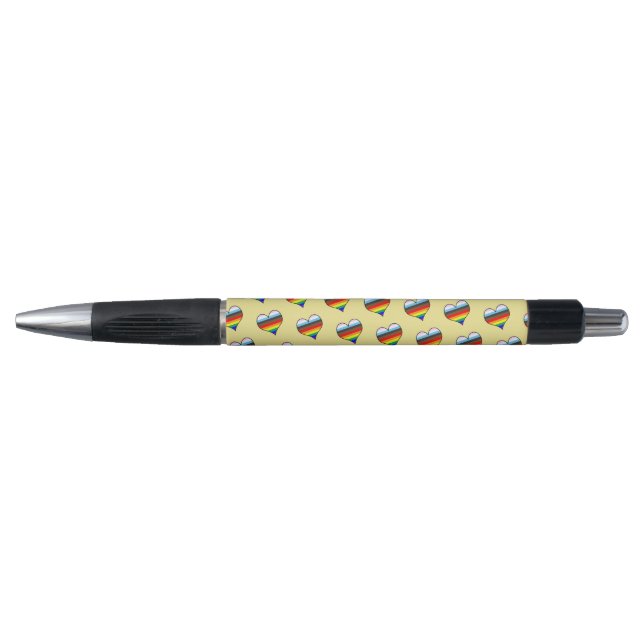 Rainbow Heart Pattern Pen (Front)