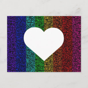 Rainbow Heart Postcard