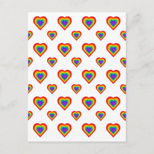 Rainbow Heart Postcard