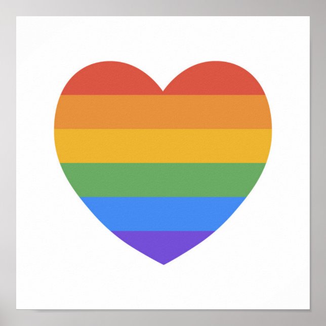 Rainbow Heart Poster (Front)