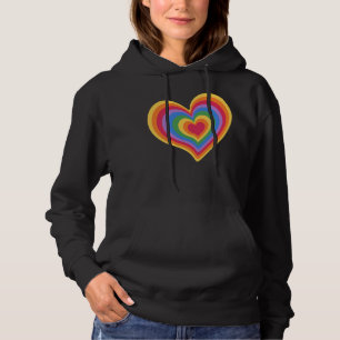 Rainbow heart. Pride gay love Hoodie