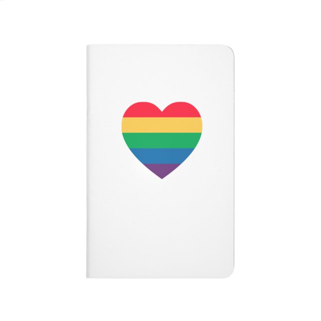 Rainbow Heart Pride Pocket Journal (Front)