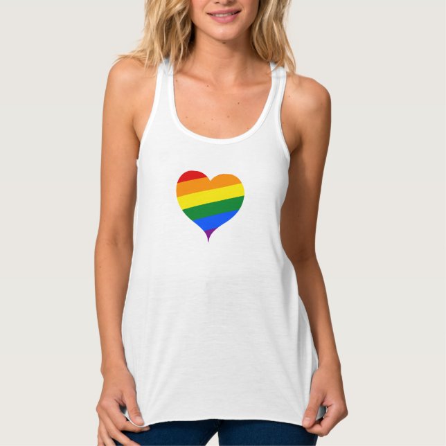 Rainbow Heart Pride Tee (Front)