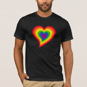 Rainbow Heart shirt - choose style & colour