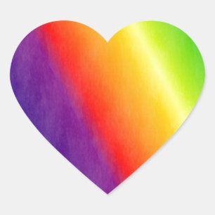 Rainbow Heart Sticker