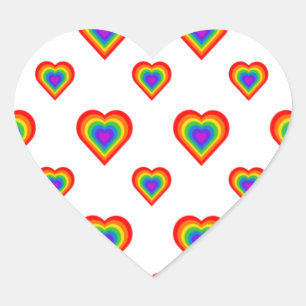 Rainbow Heart Sticker